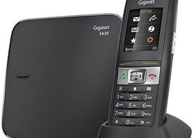 Resim Gigaset E630 Siyah Telsiz Dect Telefon Işıklı Renkli Ekran Sms 