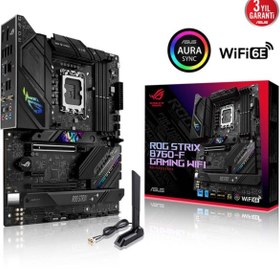 Resim ASUS ROG STRIX B760-F GAMING WIFI DDR5 HDMI DP PCIe 16X v4.0 1700p ATX 