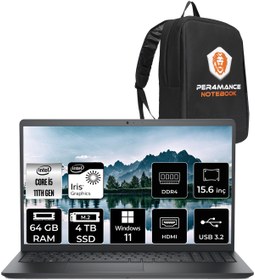 Resim Dell Vostro 3520 i5 1135G7 64GB RAM 4TB SSD 15.6'' FHD W11HOME N2062PVNB3520 & PER4 ÇANTA 