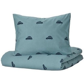 Resim Çocuk Nevresim Takımı Tek Kişilik MeridyenDukkan 150x200 Mavi Ren 