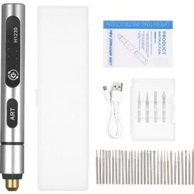 Resim Springsun Mini Kablosuz Döner Alet - 3 Hız 5v Şarjlı Set 4 Uçlu Usb Şarj Zımpara,cila,delme,oyma Dıy 