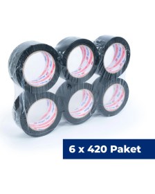 Resim Nuga 45 mm x 100 mt Siyah Koli Bandı 2520 Adet 