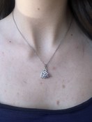 Resim Lila Kuyruk Kuğu Kolye 