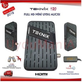 Resim Teknix T20 Full Hd Mini Uydu Alıcısı + 2 Adet Novacom F Konnektör 