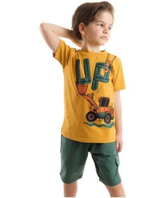 Resim Denokids Up Kepçe Erkek Çocuk T-shirt Şort Takım Çok Renkli 