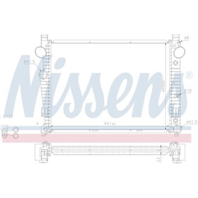 Resim İTH Su Radyatoru Brazıng Mt-at 640x478 Mm / Mercedes S280. S320 98> / 2205000003-wısco 