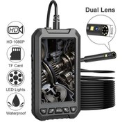 Resim Myscope Endoskop Kamera Çift Lens Yılan Kamera 1080P Ekranlı 10mt 