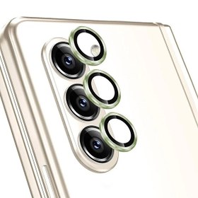 Resim Samsung Galaxy Z Fold 5 Tekli Kamera Lens Koruma Camı Yeşil 