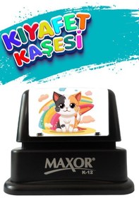 Resim Maxor Kaşe Kıyafet Kaşesi Yavru Kedi Temalı Öğrenci Kaşesi / Kıyafet Etiketi / Kumaş Kıyafet Kaşesi 