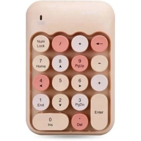 Resim kruxon Mofii X910 Kablosuz Yuvalak Tuşlu Retro Daktilo Numlock Klavye 