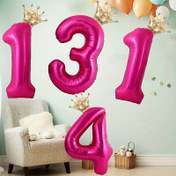 Resim Doğuş 14+ Yaş İçin Uygun, Doğum Günü, Toplantılar ve Kutlamalar İçin Alüminyum Film Balon Seti, Taç ile Birlikte, Glue Dots ve Straw Dahil, 2-Pack Ekstra Büyük Pembe Sayı Balonları 