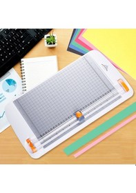 Resim Pazly 31cm Uzunluklu, 12 Sayfa Kapasiteli Jıelısı A4 Kağıt Kesme Makinesi, Güvenli Ve Pratik 