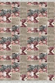 Resim Patchwork Westa Kaymaz Tabanlı Yıkanabilir Antibakteriyel Dijital Baskı Patchwork Halı Kilim, PW-8152A-WST-100X500 