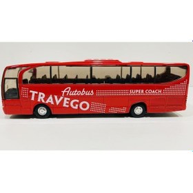 Resim Mercedes Benz Travego Metal Otobüs Die Cast Kapı Açılır Orjinal 