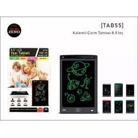 Resim z12concept LCD Grafik Tablet Çocuk Çizim Tahtası 8.5 inch ( 22 cm ) Djital Karalama Tableti Yüksek Kalite 