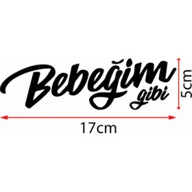 Resim Mıgnatıs Bebeğim Gibi Araba Motorsiklet Kask Laptop Sticker 17X5 cm 