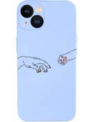 Resim mooodcase Iphone 13 Uyumlu Hand And Paw Desenli Kamera Lens Korumalı Darbe Emici Silikonlu Lansman Kılıf 