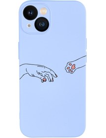 Resim mooodcase Iphone 13 Uyumlu Hand And Paw Desenli Kamera Lens Korumalı Darbe Emici Silikonlu Lansman Kılıf 