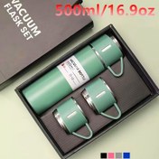 Resim 500Ml/16.9Oz Paslanmaz Çelik Termal Bardaklar Seti - Vakumlu İzoleli Termoslar, İzoleli Spor Şişeleri ve Sıcak ve Soğuk İçecekler İçin Uygun Termos Şişeleri, RV Yaşamı İçin Mükemmel, Kompakt RV Mobilyaları, Açık Hava Aktiviteleri ve Ofis Kullanımı İçin İdeal, Sevgililer Günü Hediyesi İçin Mükemmel Seçenek. RV Mutfak Aksesuarları 