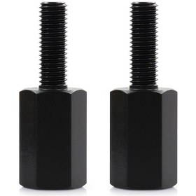 Resim Lemestar Siyah Alüminyum Alaşımlı Koltuk Yükseltici - 2'li Paket 10.5x7x4.5 Cm 