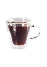 Resim Biradlı Çift Cidarlı Kulplu Bardak 250 Ml ŞeffAF 