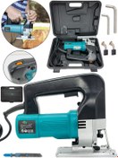 Resim Daflong Metal Şanzuman 6 Kademe Devirli Lazerli Otomatik Dekupaj Testere -MAVI 