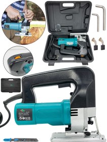 Resim Daflong Metal Şanzuman 6 Kademe Devirli Lazerli Otomatik Dekupaj Testere -MAVI 