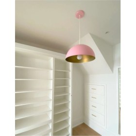 Resim Mylights M9ODERN Spor Pembe Yatak Odası Genc Odası Cocuk Odası Sarkıt Avize 40 cm 