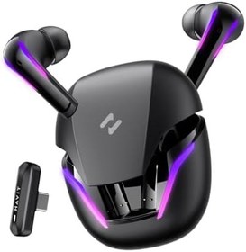 Resim Havit TW970 TWS RGB Gaming Bluetooth Kulaklık - 2.4GHz ve Bluetooth Modu (Siyah) 