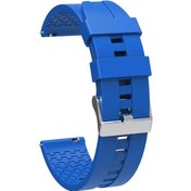 Resim Galaxy Uyumlu Watch 42mm Krd-23 20mm Uyumlu Zore Kordon-saks Mavi 