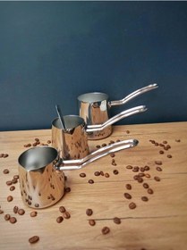 Resim Aryıldız Vento Prestige Çizgili Cezve Takımı 