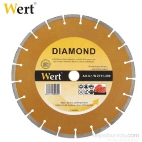 Resim Wert 2711-300 Granit-Mermer Elmas Testere (300Mm) 