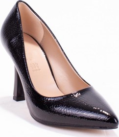 Resim Dagoster DZA07-388451 Siyah Rugan Stiletto Topuklu Kadın Ayakkabı 