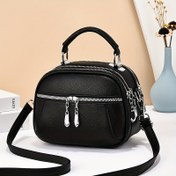 Resim Mini Moda Çapraz Çanta, Düz Renk Omuz Çantası, Kadınlar için Rahat El Çantası ve Madeni Para Cüzdanı 