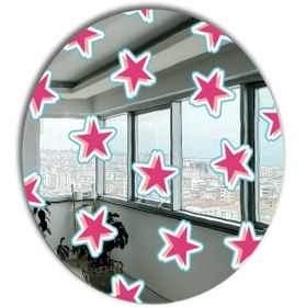 Resim Yuvarlak Ayna, Pinterest Ayna, Renkli Duvar Dekoru, Pinterest Oda Dekoru, Kırılmaz Dekorafif Ayna 