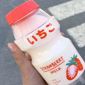 Resim 1 adet 16.9 oz Sevimli Çilek Karikatürü BPA İçermeyen Plastik Su Şişesi - Sızdırmaz Hafif Taşınabilir Seyahat Bardağı Saplı Açık Hava Sporları, Jimnastik, Okul, Ofis için - Juneteenth, Ramazan, Sevgililer Günü, Anneler Günü, Mezuniyet için Tatil Hediyesi 
