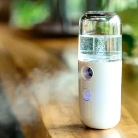 Resim Nemere Şarjlı Mini Yüz Nemlendirici Dezenfektan Cihazı Mist Sprayer 
