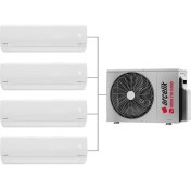 Resim Arçelik 12000 BTU + 12000 BTU + 12000 BTU + 12000 BTU İç Ünite (1 adet Dış Ünite = 4 adet İç Ünite) 30000 BTU 1+4 Multi Inverter Klima 