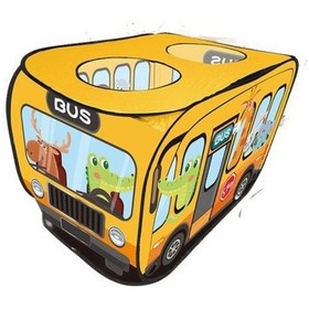 Resim Shire Shop Otomatik Açılır Çocuk Oyun Çadırı - Hayvan Otobüsü Modeli Interaktif Oyun Evi Sarı 6 Kişilik Sarı 