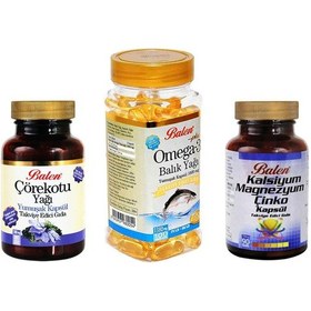 Resim Balen Omega 3 Balık Yağı Çörekotu Yağı Kalsiyum Magnezyum Çinko 