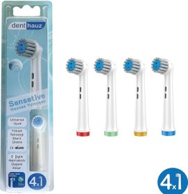 Resim Sensetive - Ekstra Yumuşak Oral-b Uyumlu Diş Fırçası Başlığı - 4 Adet Yedek Başlık 