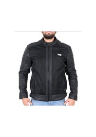 Resim Venom Motosiklet Montu Deri Siyah Blade Fileli Motorcu Ceketi 