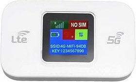 Resim Profesyonel 4G LTE Wifi Modem Yüksek Hızlı Renkli Ekran 4G Wifi Dizüstü Bilgisayar Tablet 