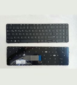 Resim Hp ProBook 455 G4 ile Uyumlu Klavye Siyah Türkçe Işıklı 