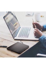 Resim TechTic Usb 3.0 Harici Dvdrw Slim External Cd Dvd Yazıcı Okuyucu Ultra Ince Writer 