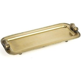 Resim Mikasa Moor Bakır Antik Dikdörtgen Tepsi 36x15cm 