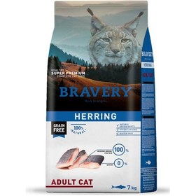 Resim Bravery Tahılsız Ringa Balıklı Yetişkin Kedi Maması 2 KG 