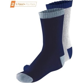 Resim Blackspade Çocuk Termal Çorap 2. Seviye 2'li Paket 9996 - Lacivert Gri 