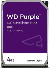 Resim Wd 4tb 3.5 Purple Wd43purz Sata3 5400rpm 64mb 7-24 Guvenlık Harddisk 