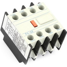 Resim Tenfowee Cjx2 Uyumlu F4-22 Tipi Ac Kontakör Yardımcı Kontak Modülü - 2 Normally Açık/2 Normally Kapalı, 10a Akım 